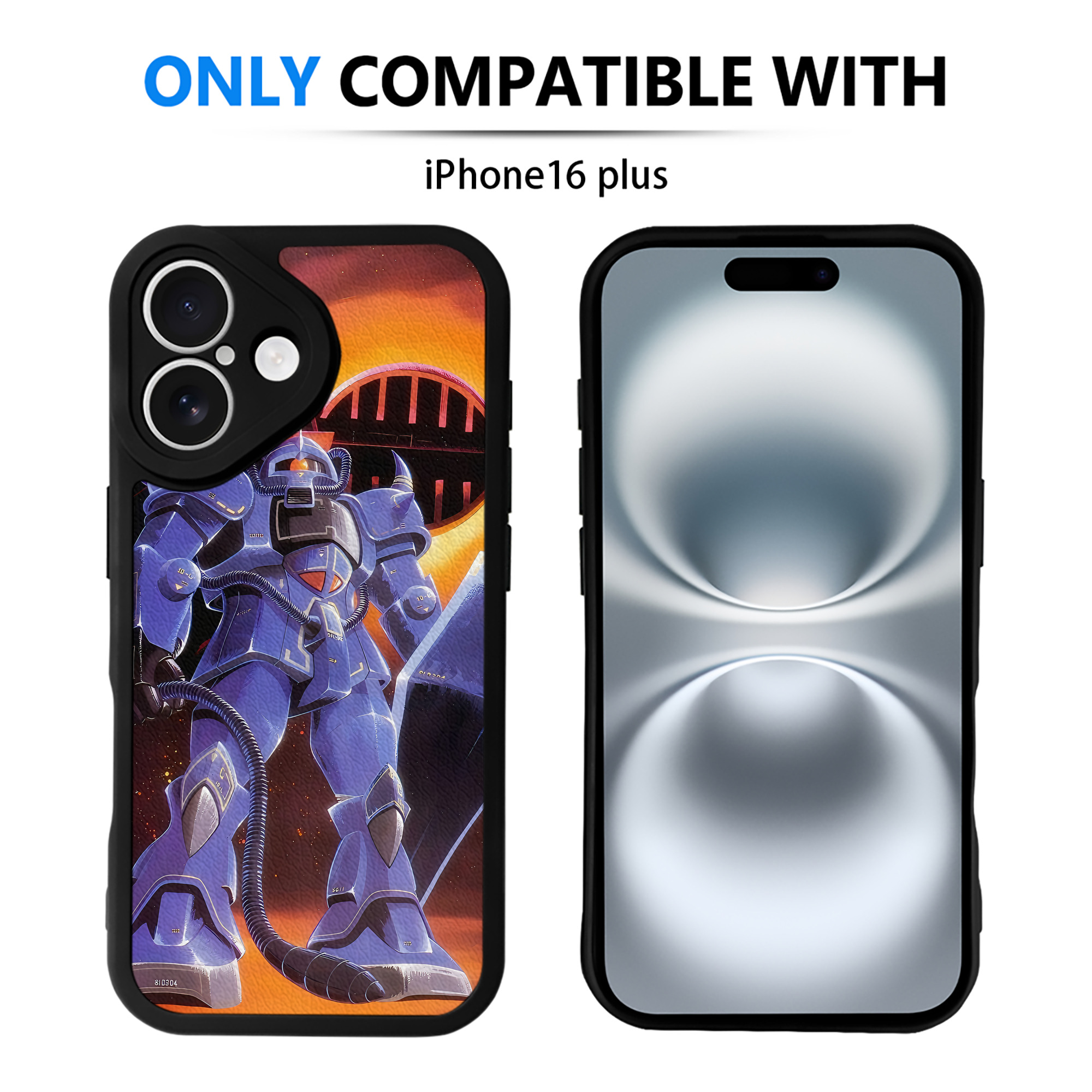 （画像用） 機動戦士ガンダム Mobile Suit Gundam 【iPhone 16シリーズ対応】シリコンスマホケース（レザー調） 材質：シリコン